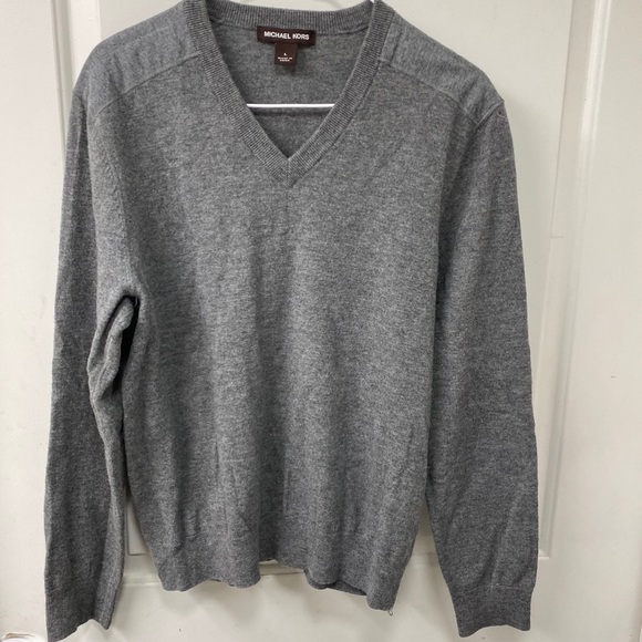 Michael Kors Merino Wool Gray Sweater Large - Picture 3 of 8